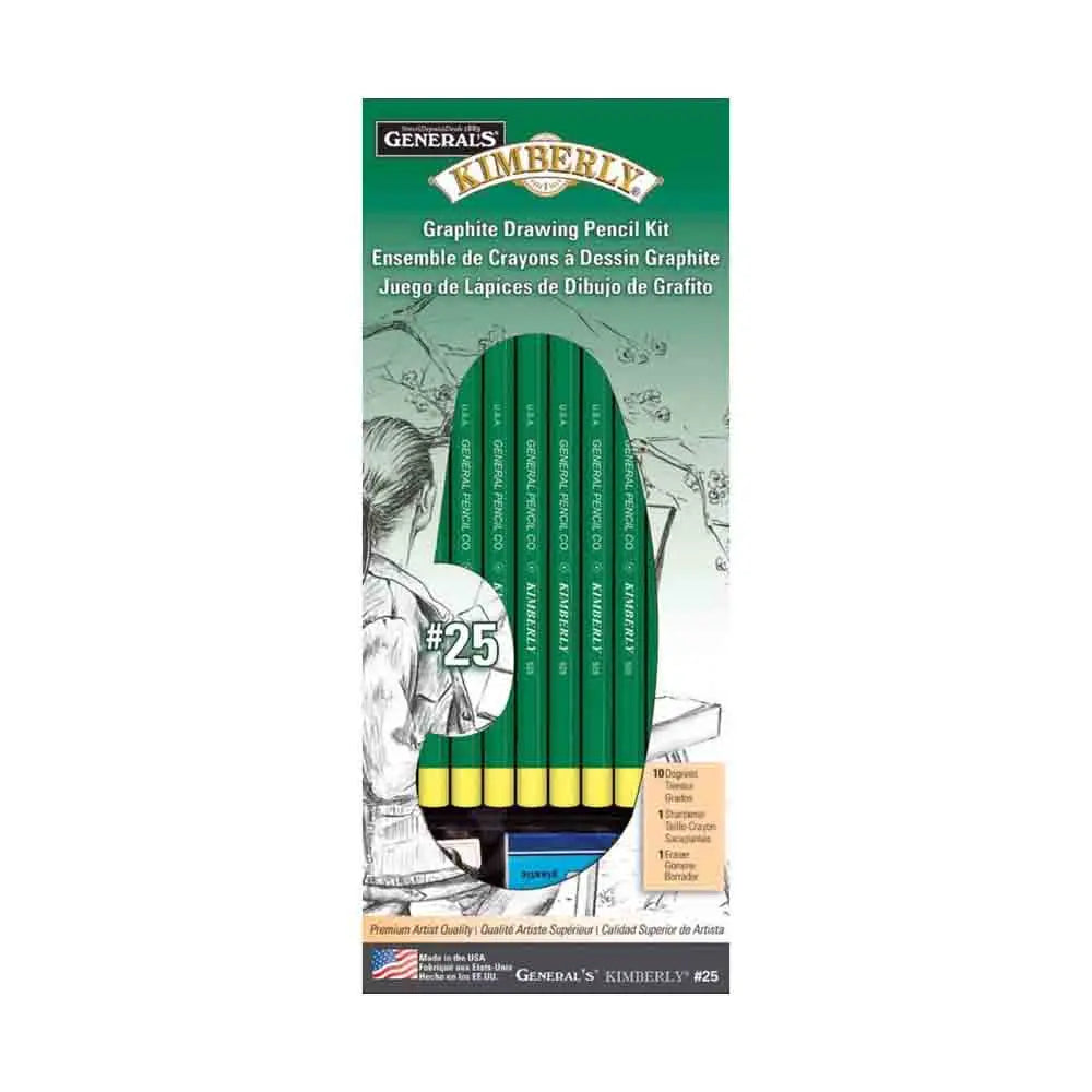 General Pencil Kimberly Graphite Pencil Kit of 10 Generals